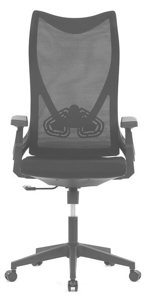 Ergonomická kancelářská židle SOSA - černá síťovina