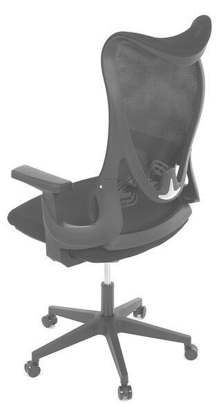 Ergonomická kancelářská židle SOSA - černá síťovina