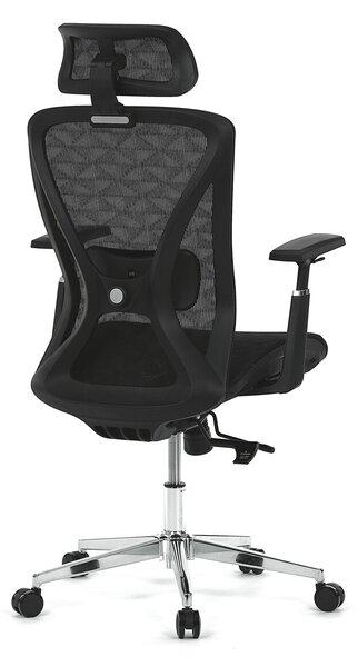 Ergonomická kancelářská židle NILS - černá síťovina