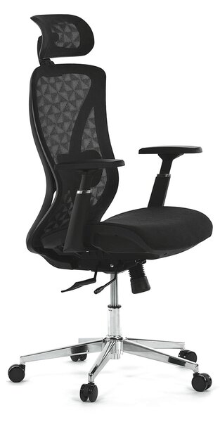 Ergonomická kancelářská židle NILS - černá síťovina