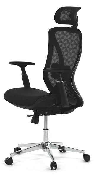 Ergonomická kancelářská židle NILS - černá síťovina
