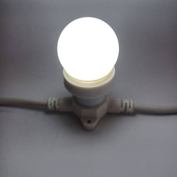 DECOLED LED žárovka SMDE, ledově bílá, patice E27, 12 diod, IP44