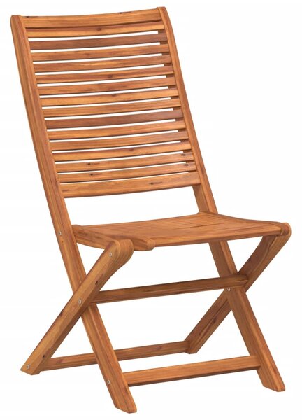 Skládací zahradní židle 6 ks 51x66x95 cm masivní akáciové dřevo