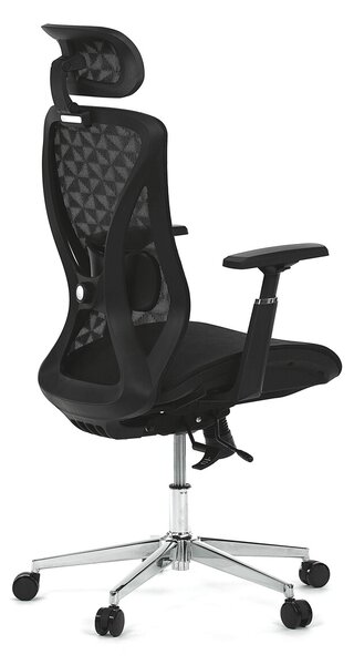 Ergonomická kancelářská židle NILS - černá síťovina