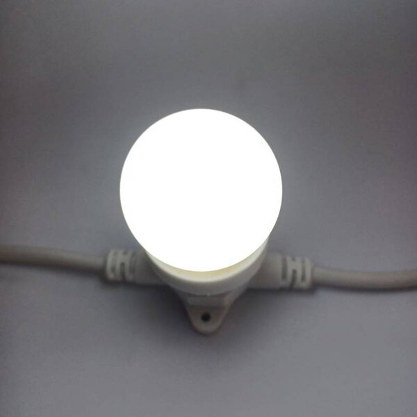 DECOLED LED žárovka SMDE, ledově bílá, patice E27, 12 diod, IP44