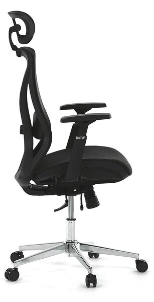 Ergonomická kancelářská židle NILS - černá síťovina