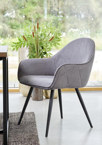 Designové křeslo Dayton šedé