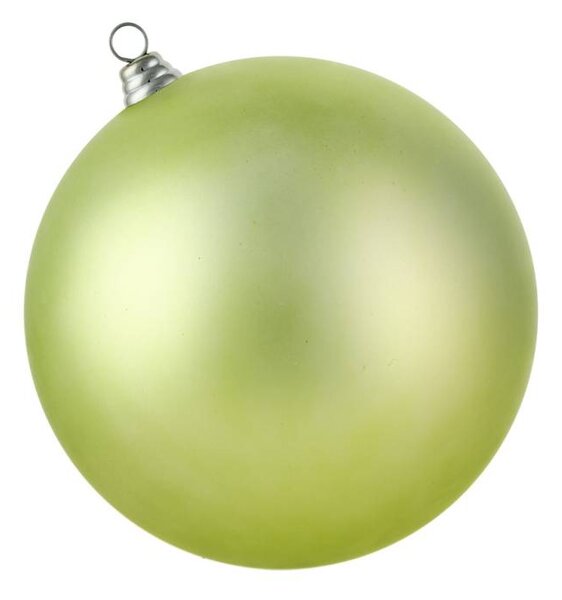 DECOLED Velká vánoční ozdoba 30 cm plastová koule zelená matná