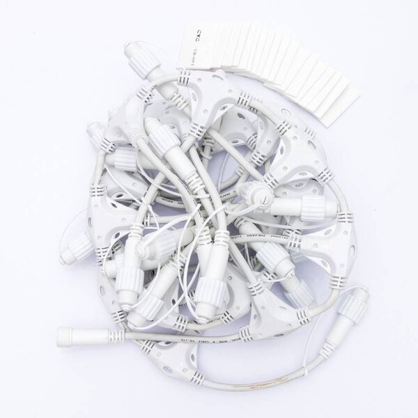 DECOLED Easy Fix T rozbočovač, 21 výstupů, bílý, IP67