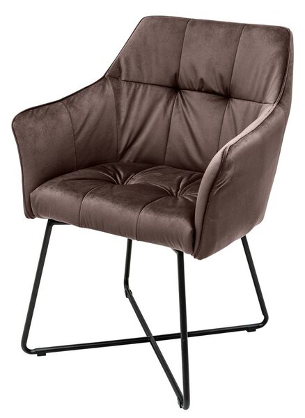 Designová židle Giuliana taupe hnědá