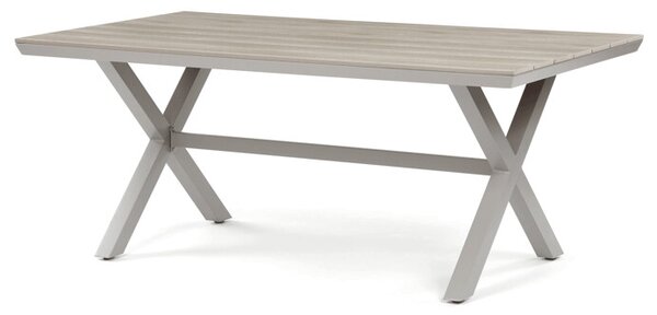 Zahradní stůl DURA – 180x100, polywood, světlý dub, hliník