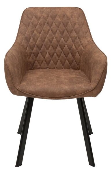 Designová židle Francesca, světlehnědá