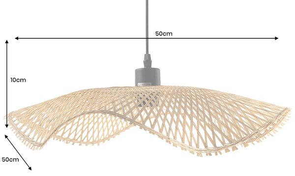 Designové závěsné svítidlo Lorelei II 50 cm bambus