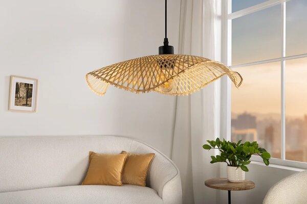 Designové závěsné svítidlo Lorelei II 50 cm bambus