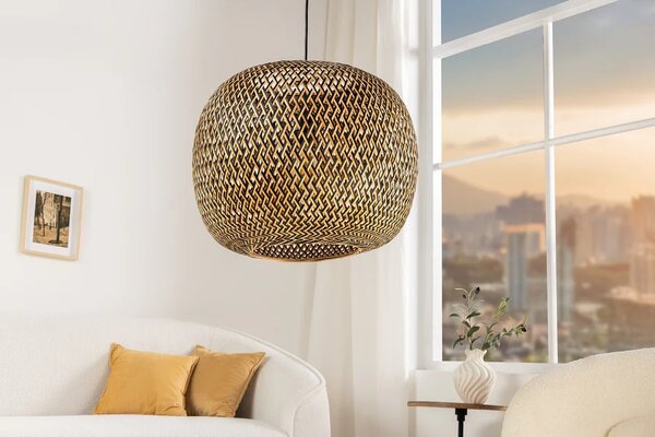 Designové závěsné svítidlo Lorelei 45 cm bambus