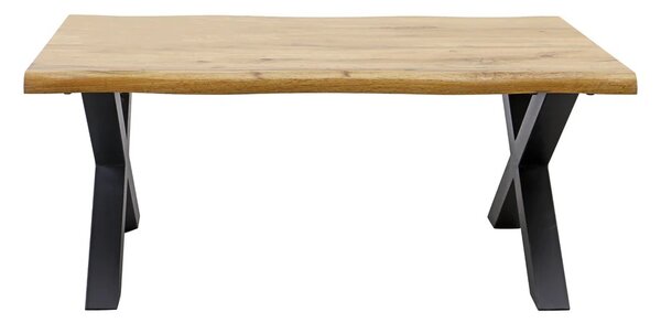 Designový konferenční stolek Onofrio 90 cm vzor divoký dub