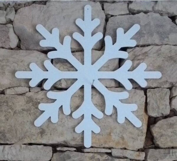 DECOLED Vánoční ozdoba vločka Wega 50 cm, plast venkovní