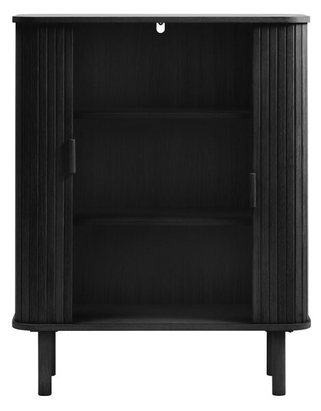 Designová skříňka Parveen 113 cm černý dub