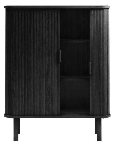 Designová skříňka Parveen 113 cm černý dub