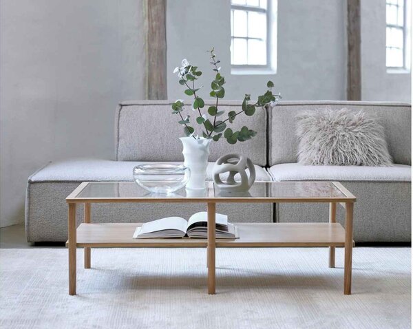 Designový konferenční stolek Dallan 120 cm přírodní dub