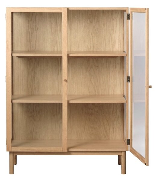 Designová vitrína Dallan 140 cm přírodní dub