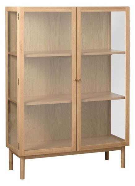 Designová vitrína Dallan 140 cm přírodní dub