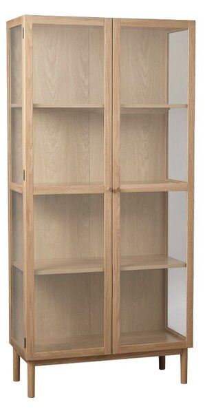 Designová vitrína Dallan 190 cm přírodní dub