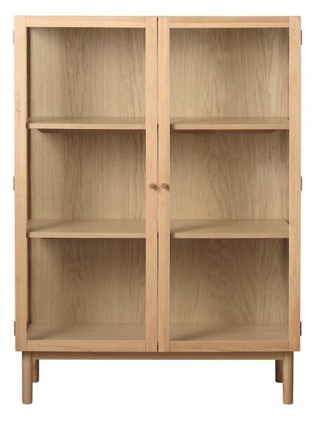 Designová vitrína Dallan 140 cm přírodní dub
