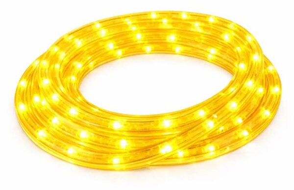 DECOLED Easy Fix LED hadice venkovní 1 m, žlutá, 30 diod, IP44, metráž