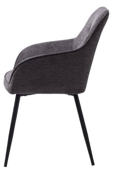 Designová židle Jadwiga II tmavě šedá