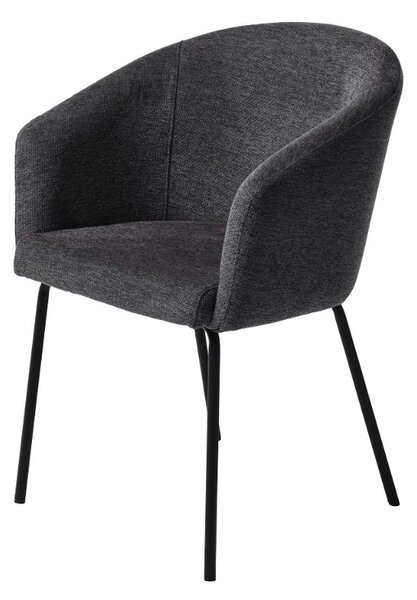 Designová jídelní židle Paulina tmavě šedá