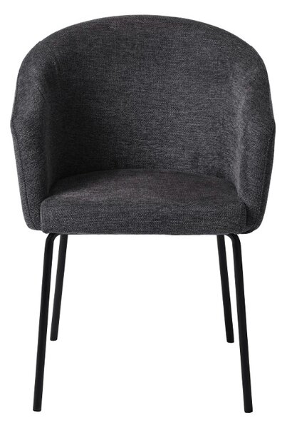 Designová jídelní židle Paulina tmavě šedá