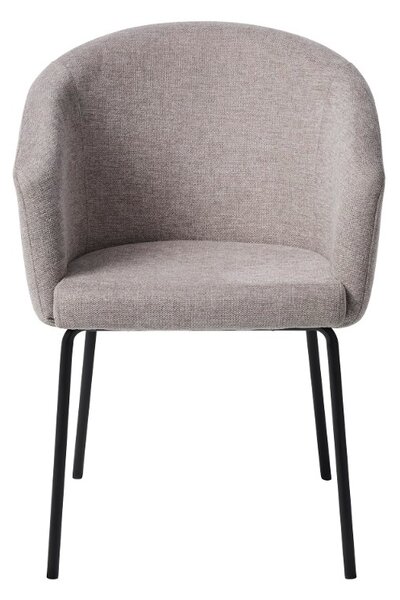 Designová jídelní židle Paulina světle šedá
