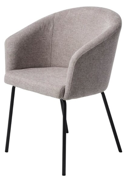 Designová jídelní židle Paulina světle šedá