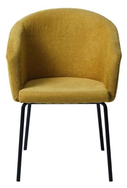 Designová jídelní židle Paulina hořčicová