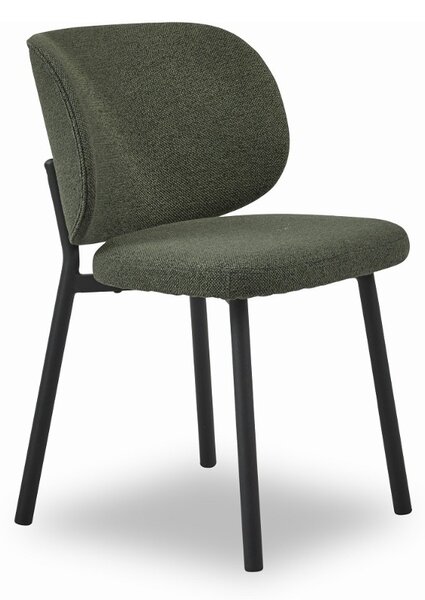 Designová jídelní židle Salgado lesnická zelená