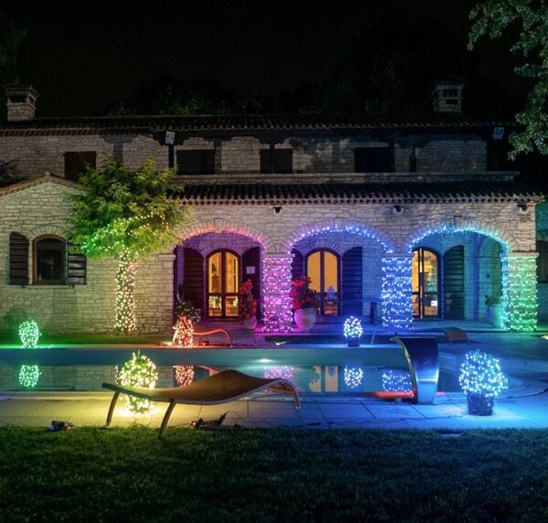 LEDWORKS Barevná světýlka venkovní Twinkly strings LED světelný řetěz RGB, 20 m, 250 diod, IP44