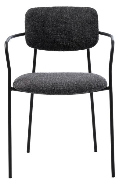 Designová jídelní židle Quirinus tmavě šedá