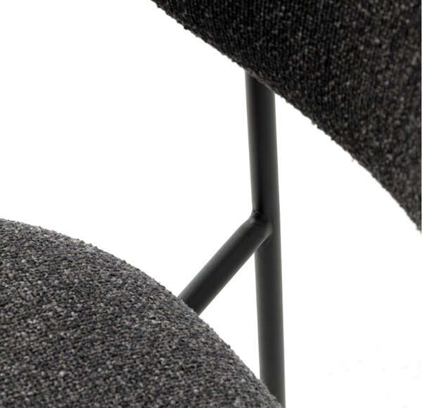 Designová jídelní židle Quirinus tmavě šedá