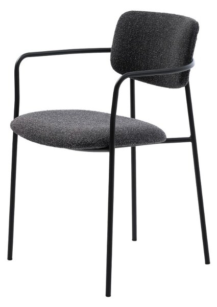 Designová jídelní židle Quirinus tmavě šedá