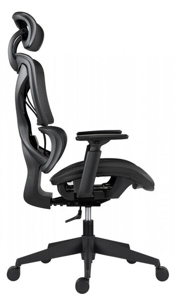 Kancelářská ergonomická židle ESTER — síť, černá, nosnost 130 kg