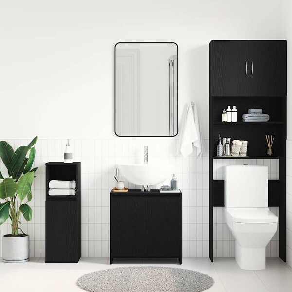 Koupelnová skříňka Black Oak 60x33x60 cm Dřevěná konstrukce