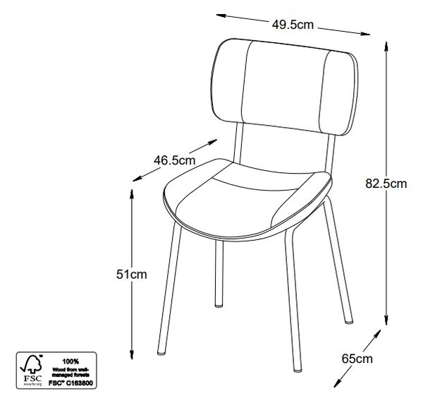 Designová židle Rashtin tmavě šedá
