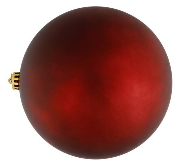 DECOLED Velká vánoční koule 20 cm, vínová matná, plastová