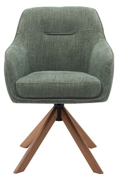 Designová otočná židle Sanjaya II lesnická zelená