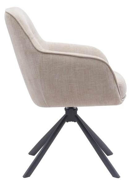 Designová otočná židle Sanjaya len
