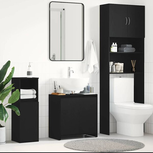 Koupelnová skříňka Black Oak 60x33x60 cm Dřevěná konstrukce