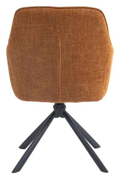 Designová otočná židle Sanjaya skořicová
