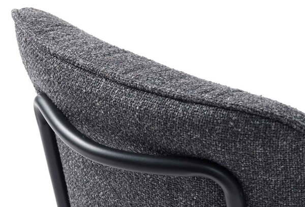 Designová židle Rashtin tmavě šedá