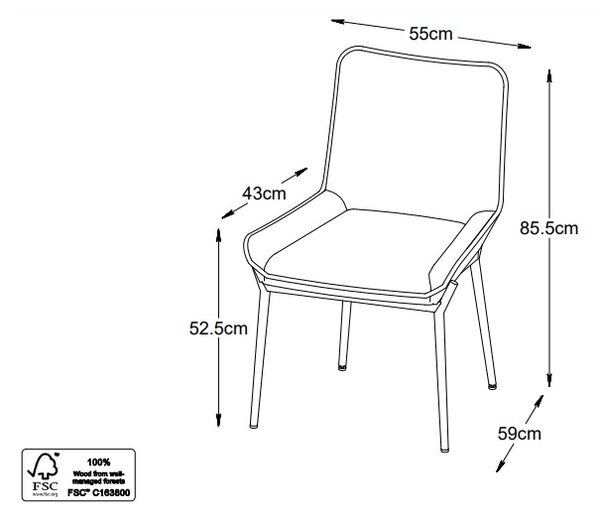 Designová židle Achaicus písková - skladem